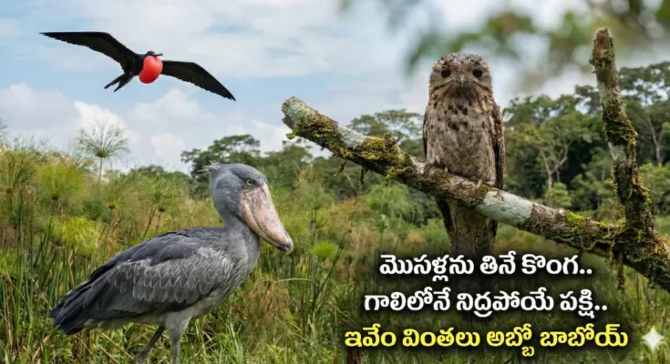 Bird that eats crocodiles and sleeps in air