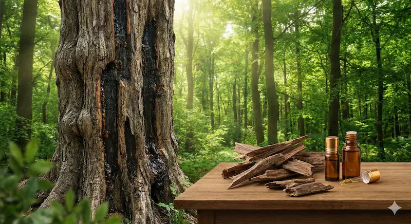 Infected Agarwood Tree