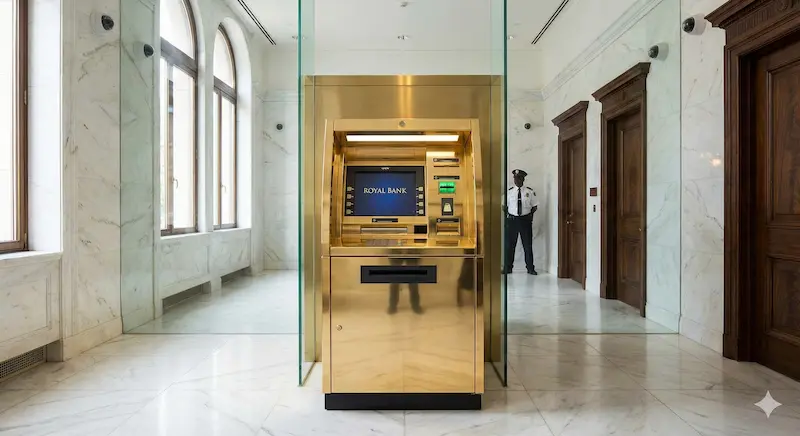 Private ATM and hidden features in Buckingham Palace