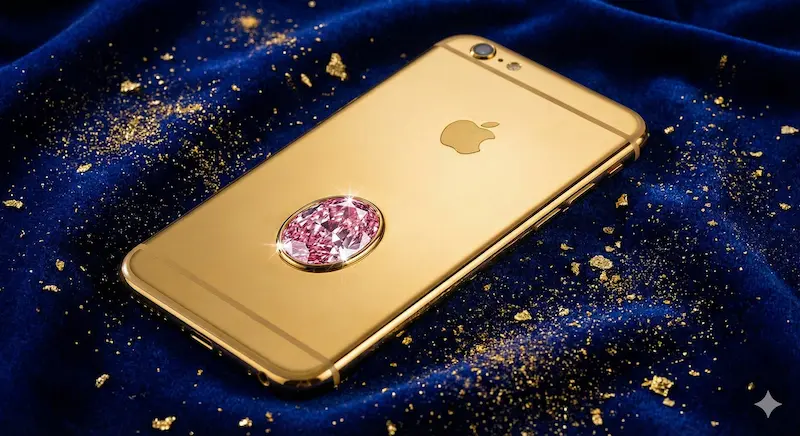Solid 24k gold luxury design of Falcon Supernova iPhone 6