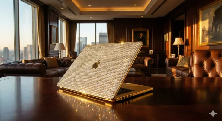 Gold Diamond Laptop full details featuring the world's most luxurious pure gold model