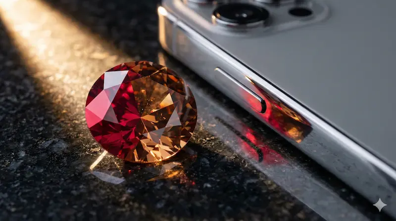 Magic color shift effect of the stone