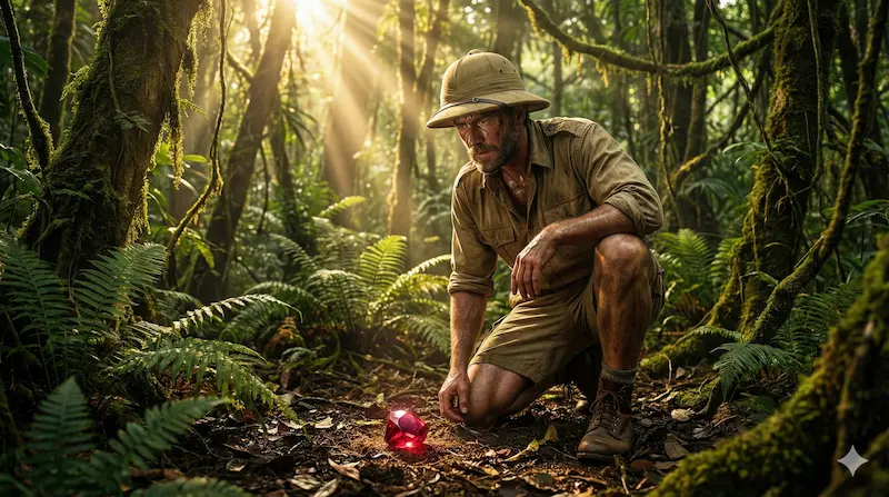 Discovery of raw gemstone in Myanmar