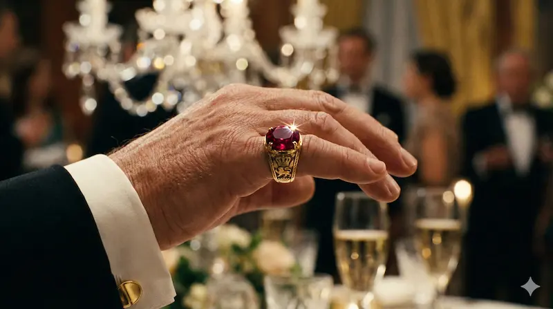 Luxury Painite gemstone ring