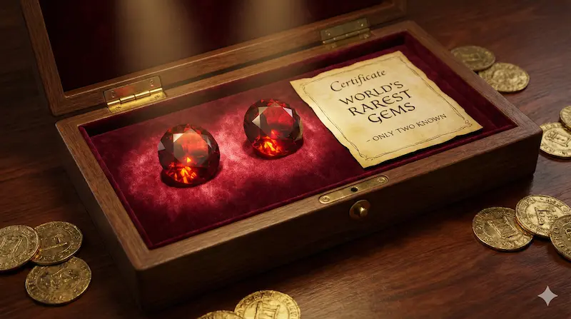 Two rare Painite gemstones