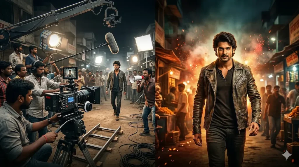 సినిమా షూటింగ్ ఎలా జరుగుతుంది అని స్పష్టంగా చూపించే చిత్రం